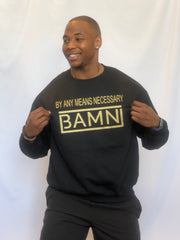 BAMN Black Crewneck Sweatshirt
